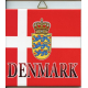 Ceramic Tile - Denmark Flag & Crest